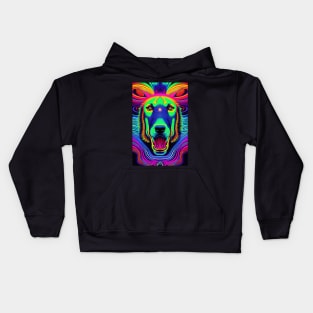 Psychedelic Pop art - DOG Kids Hoodie